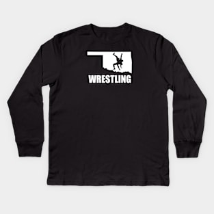 Oklahoma Wrestling Kids Long Sleeve T-Shirt